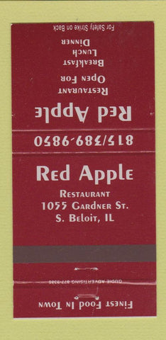 Matchbook Cover - Red Apple Restaurant South Beloit IL 30 Strike