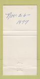 Matchbook Cover - Towne and Country Club Green Bay WI restaurant 30 Strike