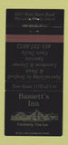 Matchbook Cover - Bassett's Inn Warwick RI 30 Strike