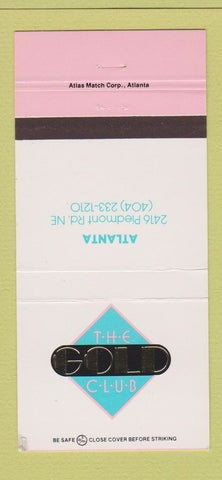 Matchbook Cover - Gold Club Atlanta GA Strip Club WEAR 30 Strike