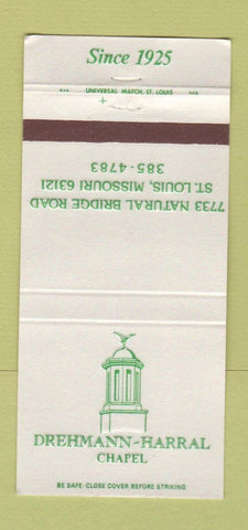 Matchbook Cover - Drehmann Harral Chapel St Louis MO 30 Strike