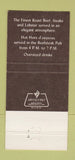 Matchbook Cover - Beefsteak Tavern Sanford CT 30 Strike