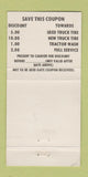 Matchbook Cover - Art's Truck Terminal Cheyenne WY Kelly Tires 30 Strike