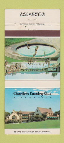 Matchbook Cover - Chartiers Country Club Pittsburgh PA 30 Strike