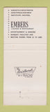 Matchbook Cover - White Plains Hotel White Plains NY 30 Strike