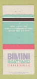 Matchbook Cover - Bimini Boatyard Bar Grill Fort Lauderdale FL WEAR 30 Strike