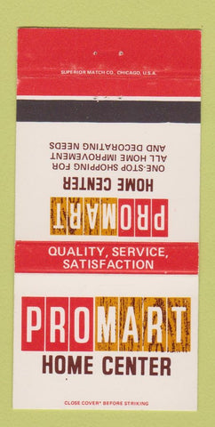 Matchbook Cover - Promart Home Center Ithaca Johnson City NY 30 Strike
