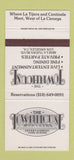 Matchbook Cover - The Townhouse Restaurant Los Angeles CA 30 Strike