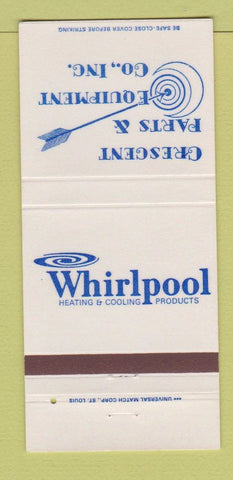 Matchbook Cover - Crescent Parts Whirlpool 30 Strike