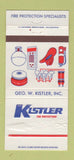 Matchbook Cover - Kistler Fire Protection Allentown PA 30 Strike