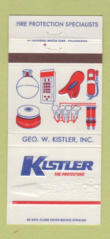 Matchbook Cover - Kistler Fire Protection Allentown PA 30 Strike
