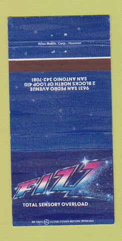 Matchbook Cover - Fizz Sensory Overload San Antonio TX 30 Strike