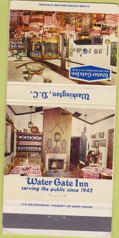 Matchbook Cover - Water Gate Inn Washington DC 30 Strike