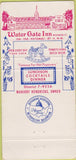 Matchbook Cover - Water Gate Inn Washington DC 30 Strike