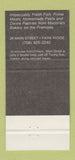 Matchbook Cover - Walter's Restaurant Park Ridge IL 30 Strike