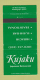 Matchbook Cover - Kujaku Japanese Restaurant Stamford CT 30 Strike