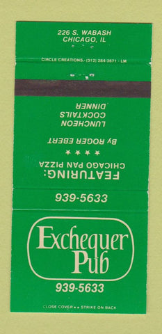 Matchbook Cover - Exchequer Pub Chicago IL 30 Strike