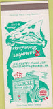 Matchbook Cover - Roanoker Motor Lodge Roanoke VA 30 Strike