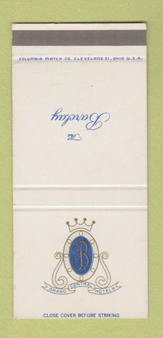 Matchbook Cover - The Barclay Hotel New York City SAMPLE 30 Strike