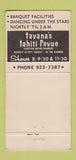 Matchbook Cover - Queen's Surf Waikiki Hawaii hula girlie WORN 30 Strike
