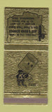 Matchbook Cover - Queen's Surf Waikiki Hawaii hula girlie WEAR 30 Strike