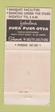 Matchbook Cover - Queen's Surf Waikiki Hawaii hula girlie WEAR 30 Strike