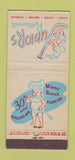 Matchbook Cover - Juniors Restaurant Miami Beach FL 30 Stick