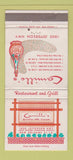 Matchbook Cover - Camillo's rEStaurant New Orleans LA WEAR 30 Strike