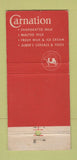Matchbook Cover - Carnation Los Angeles CA 1949 WEAR 30 Stick