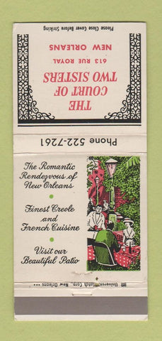 Matchbook Cover - Court of Two Sisters New Orleans LA 30 Strike