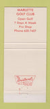 Matchbook Cover - Coach House Restaurant Marlette MI 30 Strike