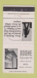 Matchbook Cover - Boone Tavern Berea College Hotel Berea KY 30 Strike