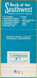 Matchbook Cover - Bank of the Southwest Houston TX WORN 30 Strike
