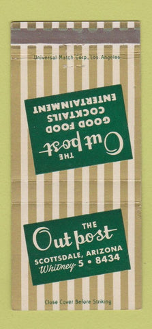 Matchbook Cover - Outpost Scottsdale AZ 30 Strike