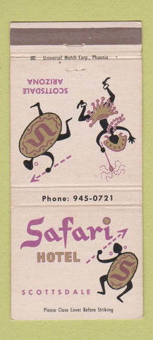 Matchbook Cover - Safari Hotel Scottsdale AZ WEAR 30 Strike