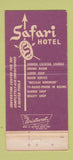 Matchbook Cover - Safari Hotel Scottsdale AZ WEAR 30 Strike