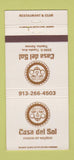Matchbook Cover - Casa Del Sol Topeka KS 30 Strike