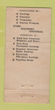 Matchbook Cover - Admiral Awning Chicago IL 30 Strike