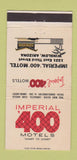 Matchbook Cover - Imperial 400 Motel Winslow AZ 30 Strike