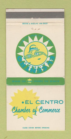Matchbook Cover - El Centro CA Chamber of Commerce WEAR 30 Strike