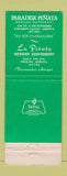 Matchbook Cover - Paradise Pinata Mexican Paradise Valley AZ WEAR