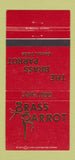 Matchbook Cover - Brass Parrot Kemah TX 30 Strike