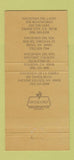 Matchbook Cover - Hacienda Mexican Lake Tahoe Folsom CA Reno NV WEAR 30 Strike