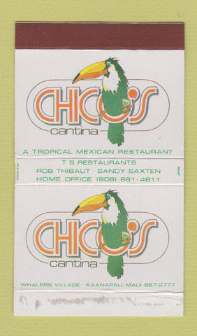 Matchbox - Chico's Cantina Kaanapali Maui Hawaii parrot