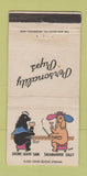 Matchbook Cover - Personality Pups Dogs WEAR 30 Strike