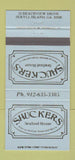 Matchbook Cover - Shuckers Seafood Jerkyll Island GA 30 Strike