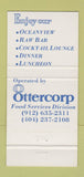 Matchbook Cover - Shuckers Seafood Jerkyll Island GA 30 Strike
