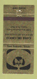 Matchbook Cover - Case De Chico Mexican San Antonio TX 30 Strike