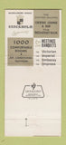 Matchbook Cover - Abbey Victoria Hotel New York City 30 Strike