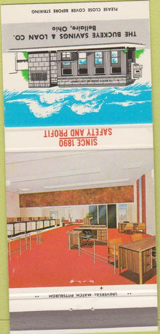 Matchbook Cover - Buckeye Savings Loan Bellaire OH 30 Strike